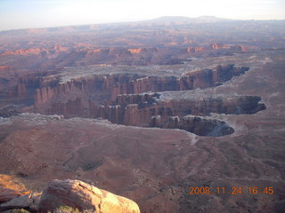 329 6pq. Canyonlands Grandview at sunset