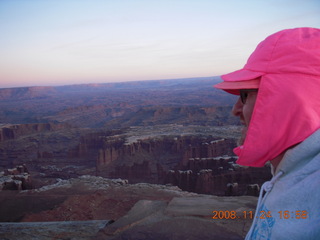 Canyonlands Grandview at sunset + Adam