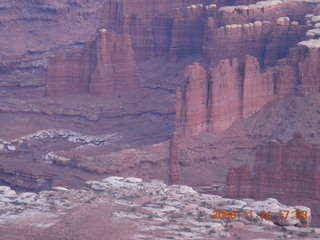 373 6pq. Canyonlands Grandview at sunset