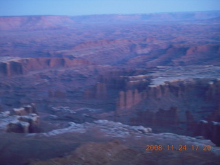 387 6pq. Canyonlands Grandview at sunset