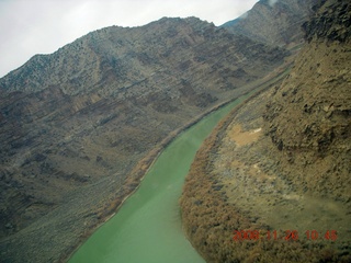 flying with LaVar - aerial - Utah backcountryside - Green River - Desolation Canyon