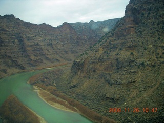 flying with LaVar - aerial - Utah backcountryside - Green River - Desolation Canyon