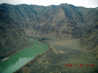 flying with LaVar - aerial - Utah backcountryside - Green River - Desolation Canyon