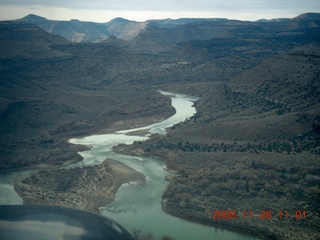 flying with LaVar - aerial - Utah backcountryside - Green River - Desolation Canyon