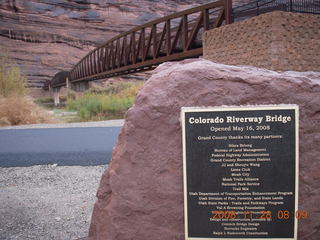 view from new Colorado River bridge in Moab