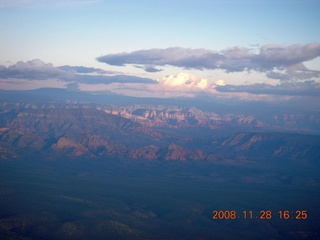 1120 6pu. aerial clouds south of Grand Canyon