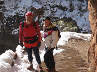 930 6qg. beth's Saturday zion-trip pictures - Zion National Park - Angels Landing hike - Adam and Debbie