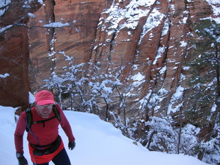 936 6qg. beth's Saturday zion-trip pictures - Zion National Park - Angels Landing hike - Adam