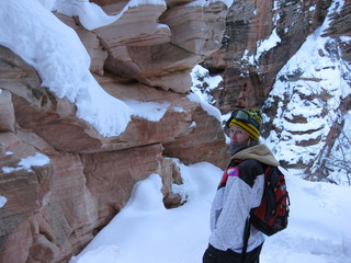 beth's Saturday zion-trip pictures - Zion National Park - Angels Landing hike - Adam and Debbie