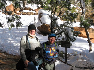 947 6qh. beth's Sunday zion-trip pictures - Zion National Park - Emerald Ponds hike - Beth and Adam