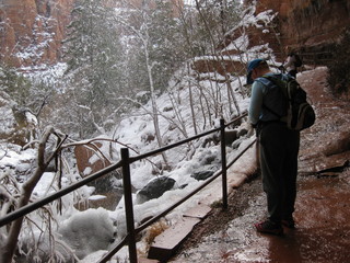953 6qh. beth's Sunday zion-trip pictures - Zion National Park - Emerald Ponds hike - Adam