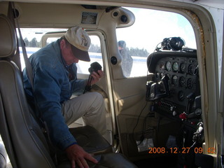 Ken Calman getting into a C172 at Flagstaff Airport (FLG)