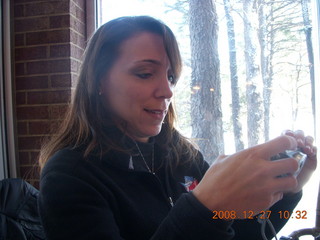 Adam after running in the cold snow at Flagstaff Airport (FLG) - ice in beard