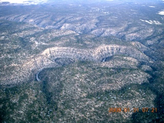 15 6rx. aerial - small canyon on trip to Winslow