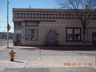 39 6rx. Standing in the Corner in Winslow Arizona