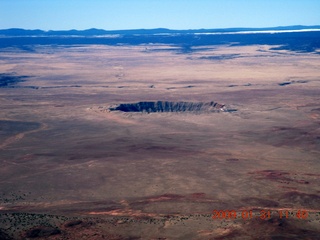 aerial - meteor crater