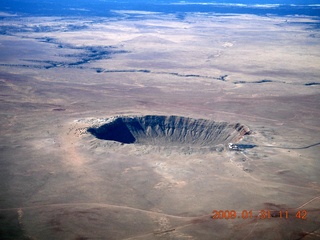 aerial - meteor crater