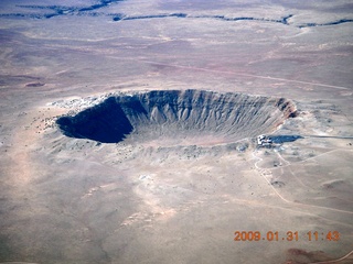 aerial - meteor crater