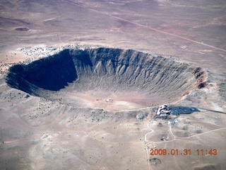 aerial - meteor crater