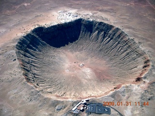 aerial - meteor crater