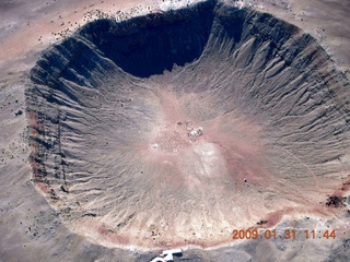 aerial - meteor crater