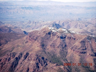 aerial - mountains south of Payson