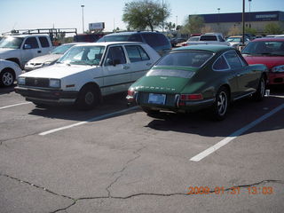 86 6rx. my car (next to a Porche 911)