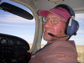 Coolidge trip with Sean and Kristina - Adam in right seat flying in N8483R
