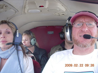 Amanda, Kristina, and Adam flying in N8483R