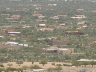 beth's pictures - Cave Creek mine hike - Dita's partly-yellow house seen from the Mine
