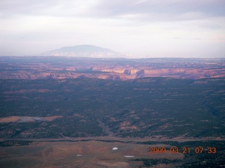 aerial - hills near Kayenta