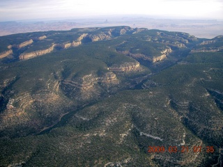aerial - hills near Kayenta
