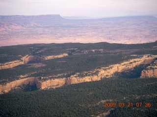 aerial - hills near Kayenta