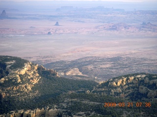 aerial - hills near Kayenta