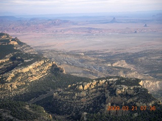 aerial - hills near Kayenta