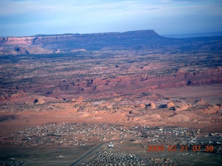 aerial - hills near Kayenta