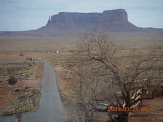 view from Gouldings restaurant