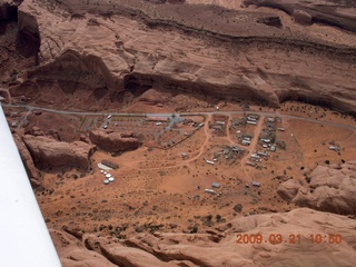aerial - Monument Valley camping area