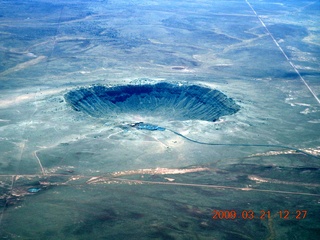aerial - canyon southwest of Kayenta