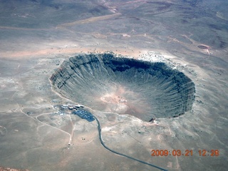 aerial - river/wash north of Winslow
