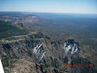 aerial - north of Mogollon Rim