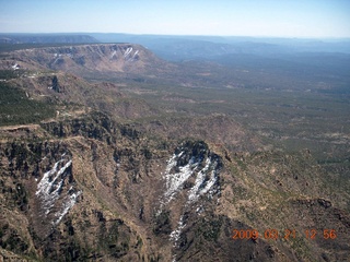 aerial - north of Mogollon Rim