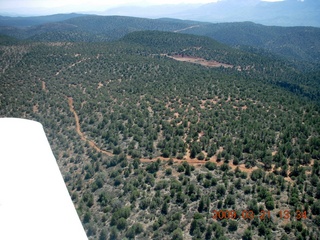 aerial - north of Mogollon Rim