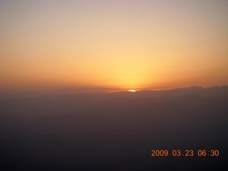 aerial sunrise