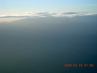 aerial - clouds in the Superstition Mountains