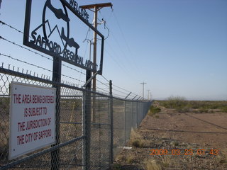 Safford Airport (SAD) - entrance sign