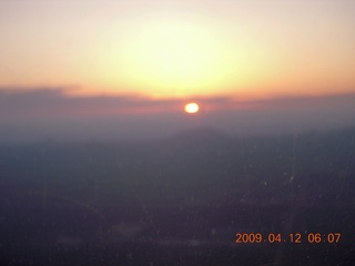 aerial sunrise