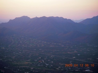 aerial - mountains near Red Creek