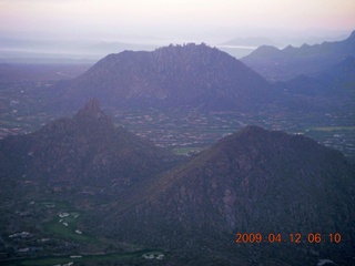 aerial - mountains near Red Creek