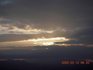 aerial - mountains near Red Creek with clouds